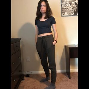 Hollister blue crop top